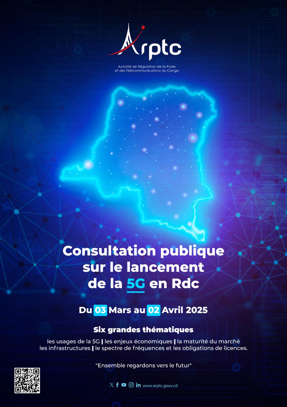 Télécom: l’ARPTC retient six grandes thématiques pour la consultation publique sur le lancement de la 5G en RDC